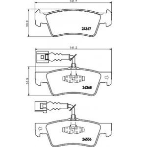 накладки PAGID T1609