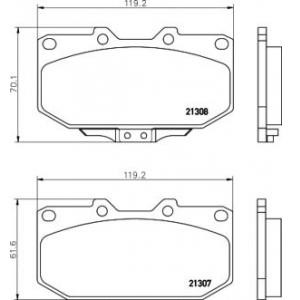 накладки PAGID T3055