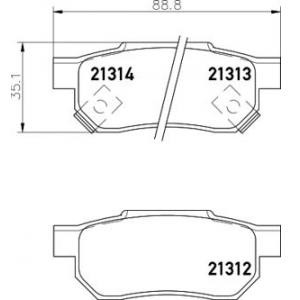 накладки PAGID T0034 