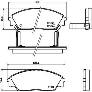 накладки PAGID T0012