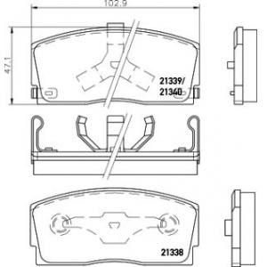 накладки PAGID T0033 