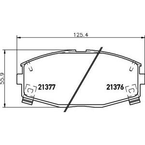 накладки PAGID T0361