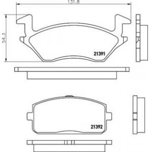 накладки PAGID T0050 