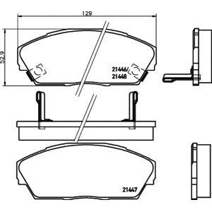 накладки PAGID T0370 