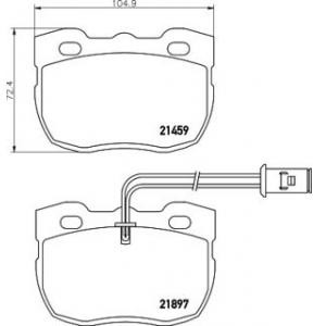 накладки PAGID T0063 