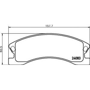 накладки PAGID T1470 