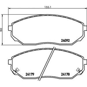 накладки PAGID T1508 