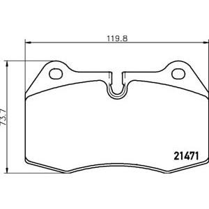 накладки PAGID T5091 