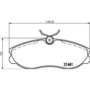 накладки PAGID T3037 