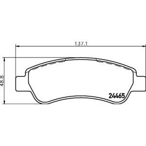 накладки PAGID T1655 