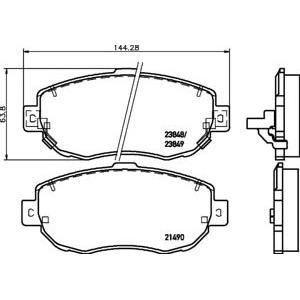 накладки PAGID T1323 