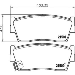 накладки PAGID T3007 