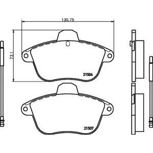 накладки PAGID T9019 