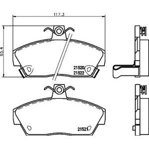 накладки PAGID T5080 