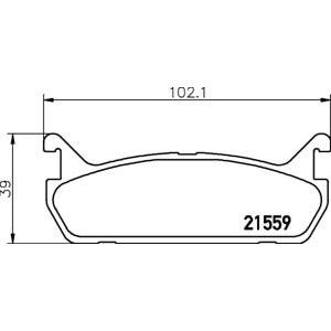 накладки PAGID T3032