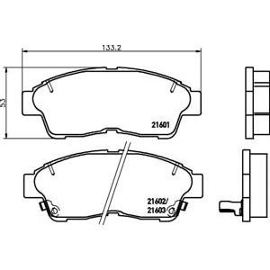 накладки PAGID T3013 