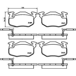 накладки PAGID T9028 