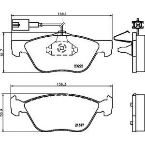 накладки PAGID T1166 