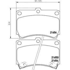 накладки PAGID T3014 