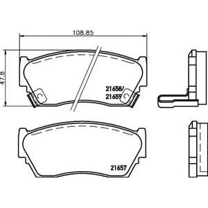 накладки PAGID T3004