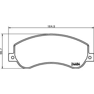 накладки PAGID T1640 
