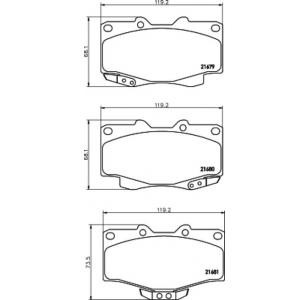накладки PAGID T3011