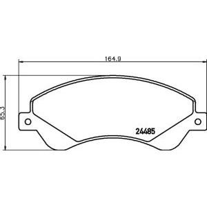 накладки PAGID T1641 