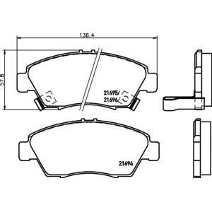 накладки PAGID T3018 