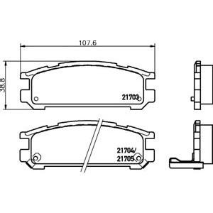 накладки PAGID T3021 