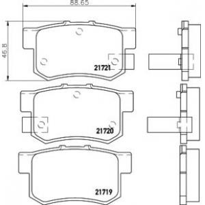 накладки PAGID T3017 