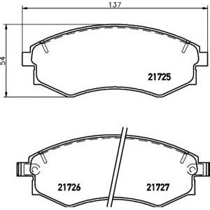 накладки PAGID T3041