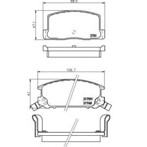 накладки PAGID T3046