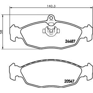 накладки PAGID T1667 