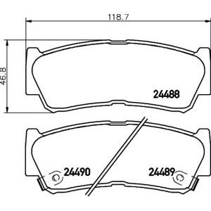 накладки PAGID T1672