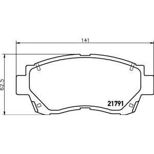 накладки PAGID T3053