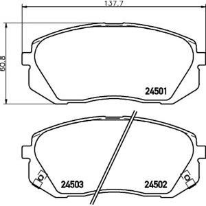 накладки PAGID T1660 
