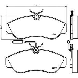 накладки PAGID T5079