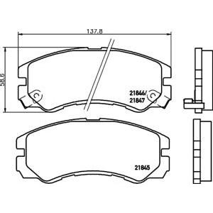 накладки PAGID T3033 