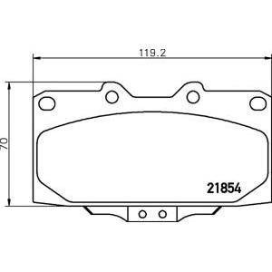 накладки PAGID T3116