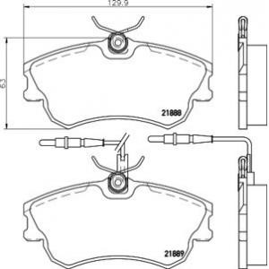 накладки PAGID T9062
