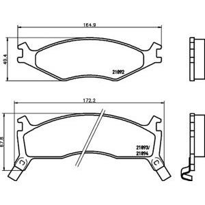 накладки PAGID T3127