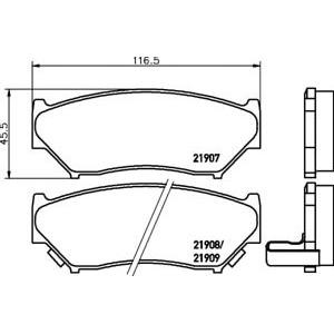 накладки PAGID T3081