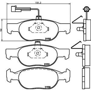 накладки PAGID T1098