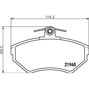 накладки PAGID T5095 