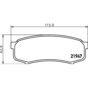 накладки PAGID T3064