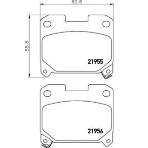 накладки PAGID T3119