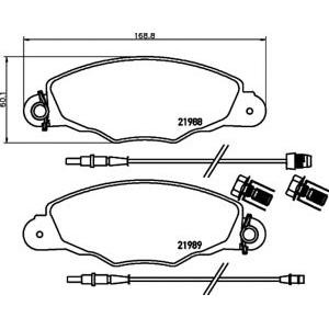 накладки PAGID T1288 