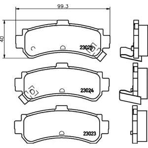 накладки PAGID T3114
