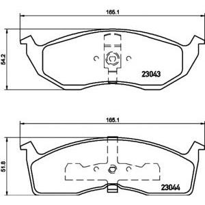 накладки PAGID T1100 