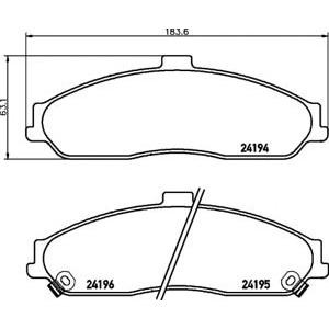 накладки PAGID T1621 